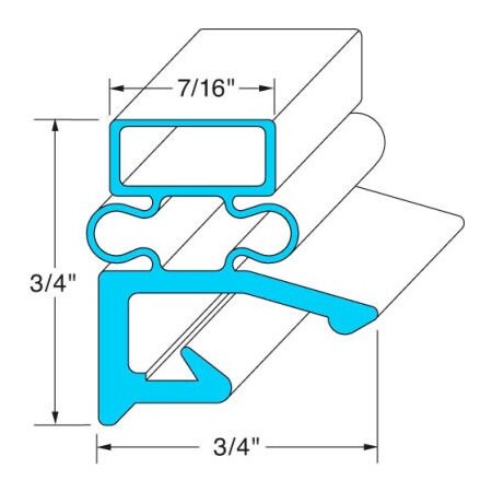 Allpoints Allpoints 741104 Gasket, Door 741104